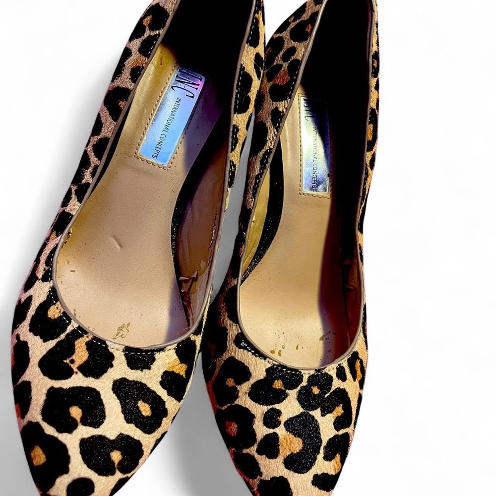 INC International Concepts Leopard Print Heels